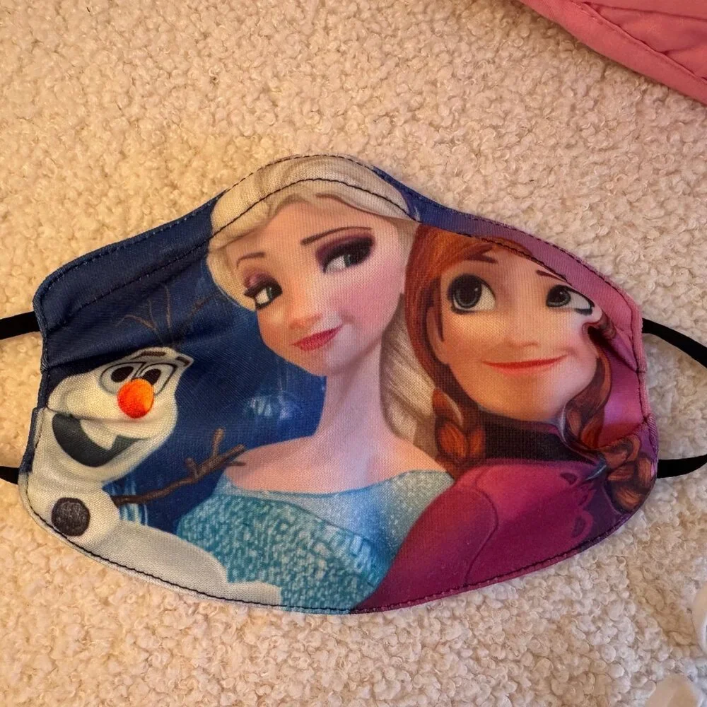 Set of 5 Kids Disney Princess Face Masks